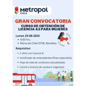 Curso de obtención de licencia A3 para mujeres
