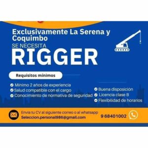 Se necesita Rigger