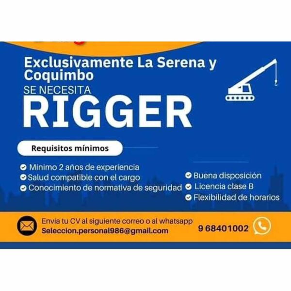 Se necesita Rigger