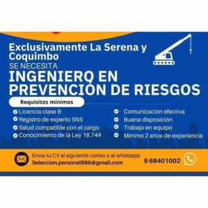 Ingeniero en Prevención de Riesgos
