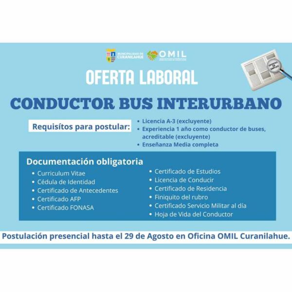Conductor Bus Interurbano