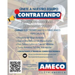 Se busca electromecánico o mecánico especialista