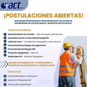 Postulaciones Abiertas en Geomensura