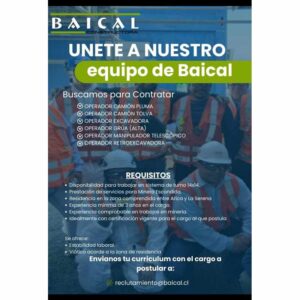 Operadores para Minera Escondida