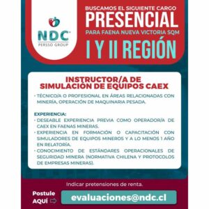 Instructor/a de Simulación de Equipos CAEX