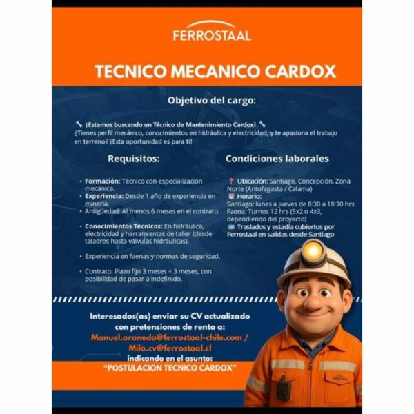 Técnico Mecánico Cardox