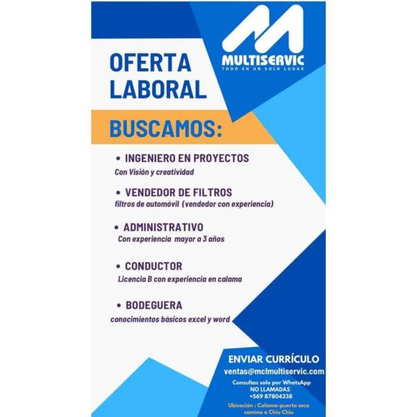 Oferta Laboral Multiservic