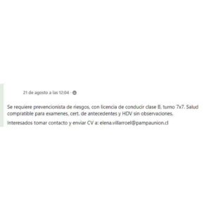 Prevencionista de Riesgos
