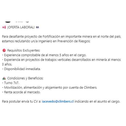 Ingeniero en Prevención de Riesgos