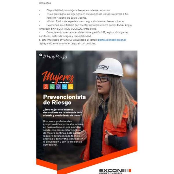 Prevencionista de Riesgo