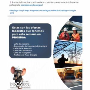 Ofertas laborales en PROSIGA
