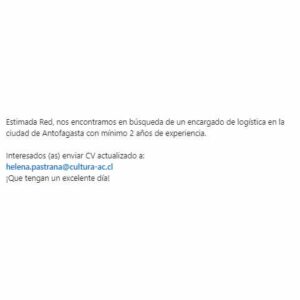 Encargado de Logística