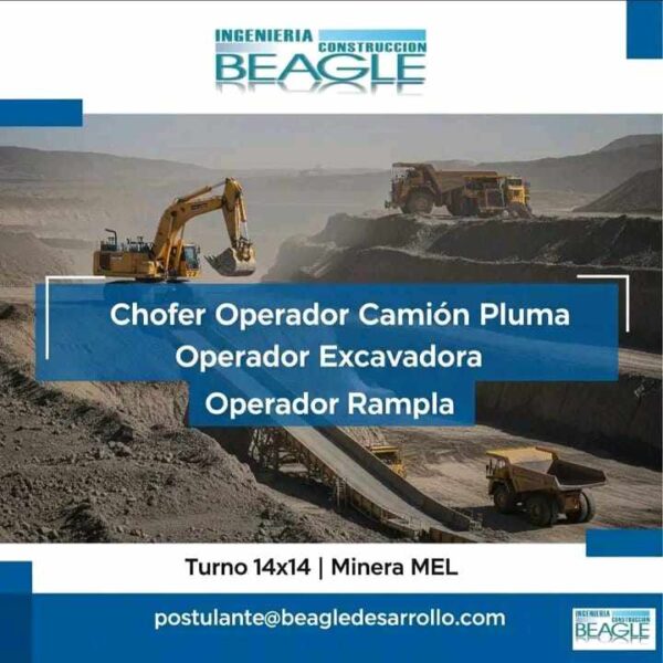 Operadores de Maquinaria en Minera MEL