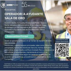Operador/a Ayudante Sala de Oro