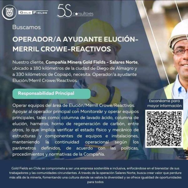 Operador/a Ayudante Elución