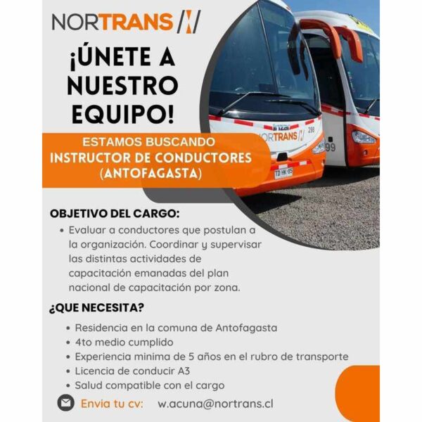 Instructor de Conductores