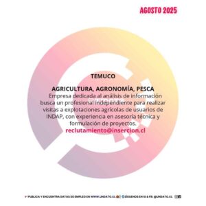 Se busca profesional independiente en agricultura