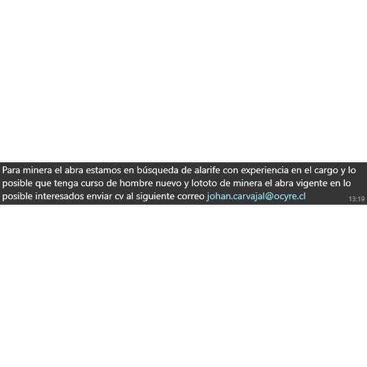 Buscamos Alarife para Minera