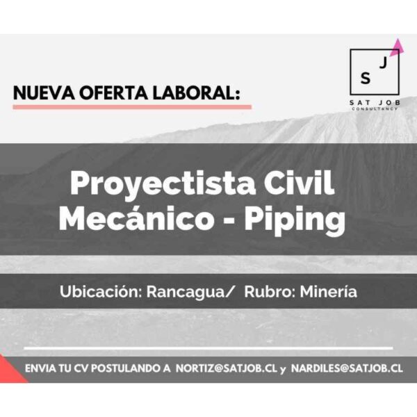 Proyectista Civil Mecánico - Piping