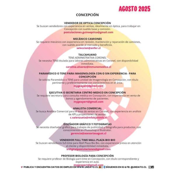 Empleos en Concepción