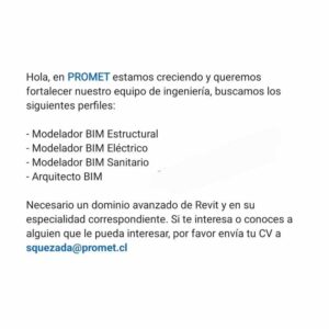 Oportunidad en Ingeniería BIM