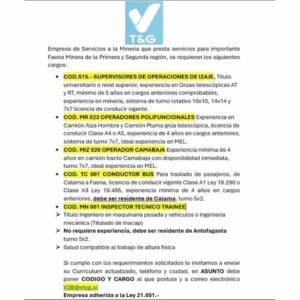 Oportunidades en Minería