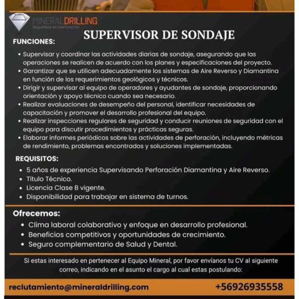 Supervisor de Sondaje
