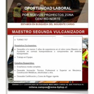 Maestro Segunda Vulcanizador