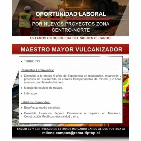 Maestro Mayor Vulcanizador