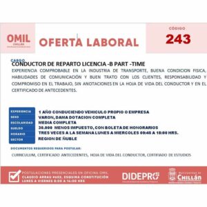 Conductor de Reparto