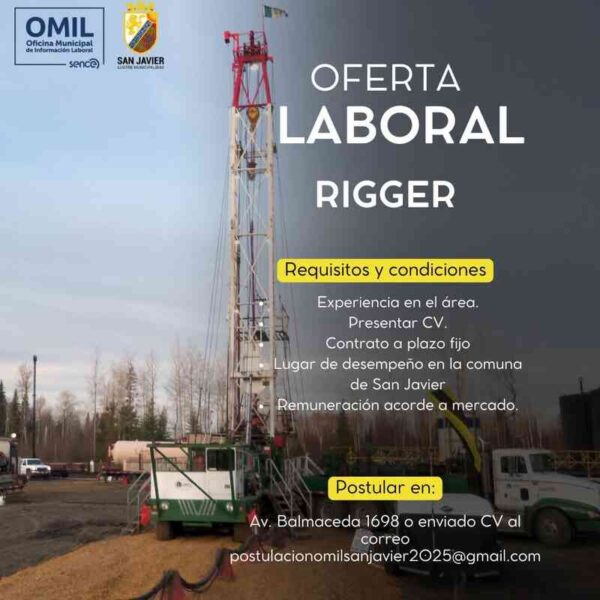 Oferta de Trabajo Rigger