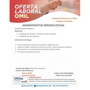 Administrativo Período Estival