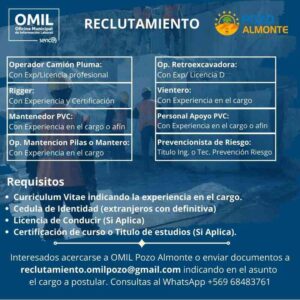 Oportunidades Laborales en Pozo Almonte