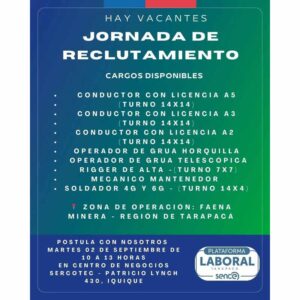 Jornada de Reclutamiento en Faena Minera