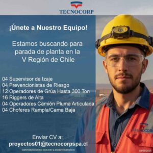 Convocatoria para parada de planta