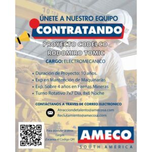 Electromecánico Proyecto Codelco