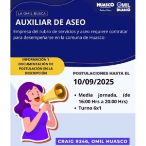 Auxiliar de Aseo