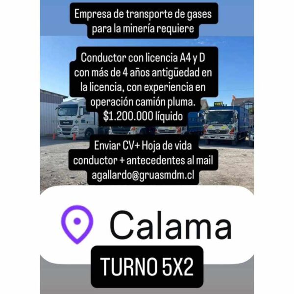 Conductor para minería
