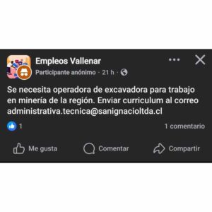 Operadora de Excavadora en Minería