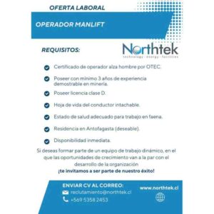 Operador Manlift