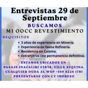 M1 OOCC Revestimiento