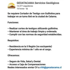 Se requiere Cortador de Testigo con Guillotina