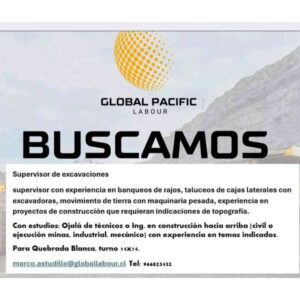 Supervisor de Excavaciones