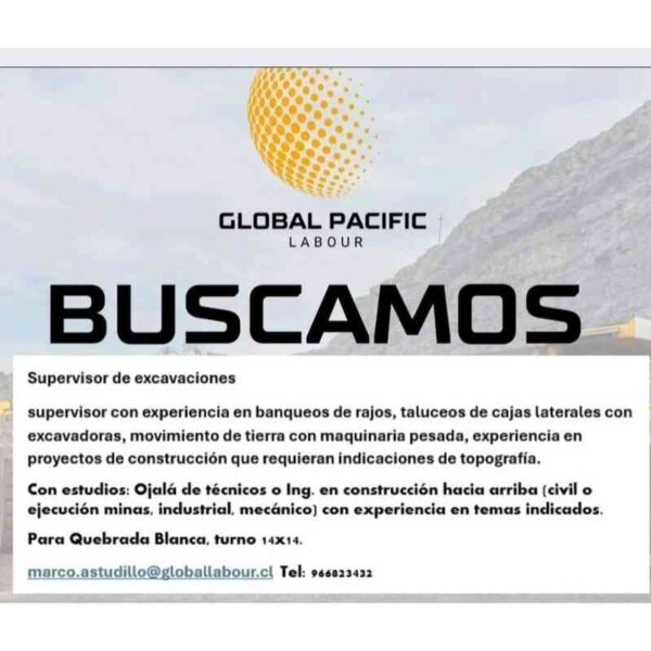 Supervisor de Excavaciones