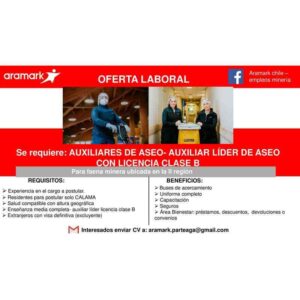 Auxiliar con licencia clase B