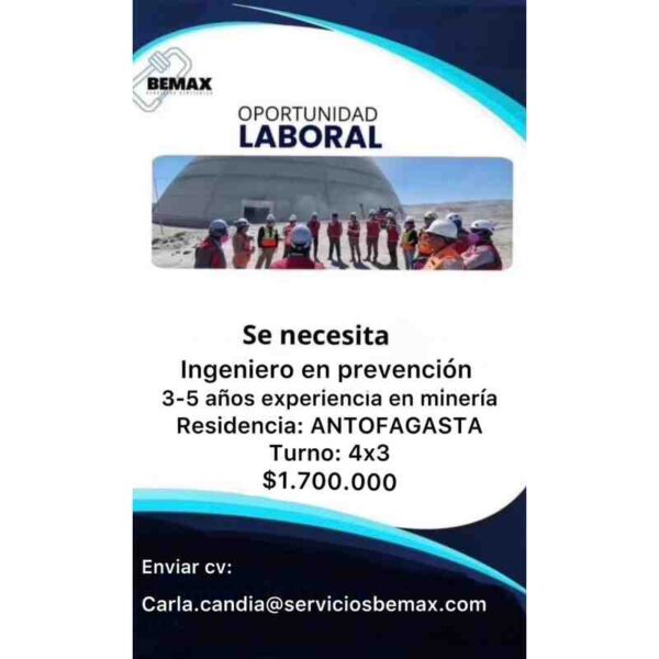 Ingeniero en Prevención en Minería