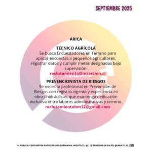 Técnico Agrícola y Prevencionista de Riesgos
