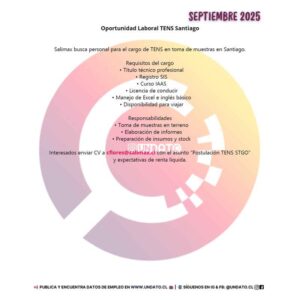 Oportunidad Laboral TENS Santiago