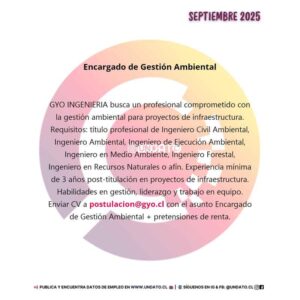 Encargado de Gestión Ambiental