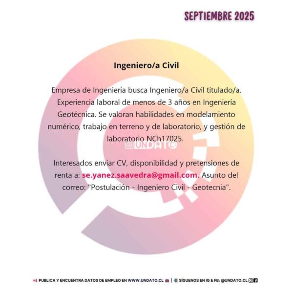 Ingeniero/a Civil